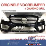 W205 C43 AMG VOORBUMPER + DIAMOND GRIL Mercedes C Klasse 201, Auto-onderdelen, Carrosserie en Plaatwerk, Voor, Bumper