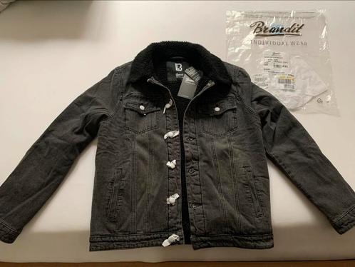NIEUW 2x Brandit sherpa denim tussenjas zwart, Kleding | Heren, Jassen | Winter, Nieuw, Zwart, Ophalen of Verzenden