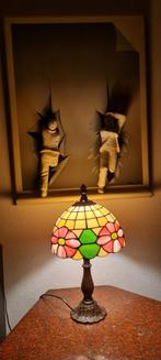 Tiffany tafellamp, Ophalen of Verzenden, Zo goed als nieuw, Glas, Minder dan 50 cm