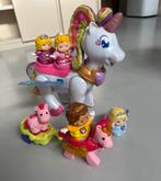 Vtech vrolijke vriendjes unicorn, paard+wagen, 4 prinsessen, Ophalen of Verzenden, Gebruikt, 2 tot 4 jaar