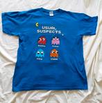 Classic arcade game t-shirt Pacman Usual Suspects, Ophalen of Verzenden, Gedragen, Maat 52/54 (L), Blauw