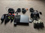 Playstation 2 slim 2 controllers/buzz controllers, Ophalen of Verzenden, Zo goed als nieuw, Zwart, Met 3 controllers of meer