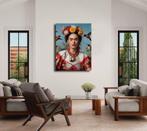 Artwork Frida Kahlo (XXL) - 100% katoen, Antiek en Kunst, Kunst | Schilderijen | Modern, Ophalen of Verzenden