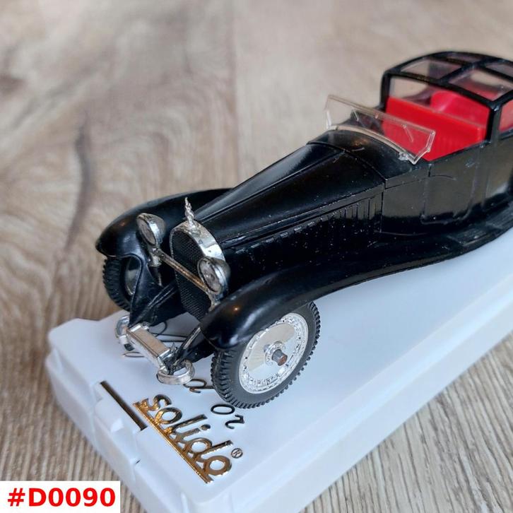 Bugatti 41 Royale Coupé 1930 zwart Solido 1:43, Hobby en Vrije tijd, Modelauto's | 1:43, Gebruikt, Auto, Solido, Ophalen of Verzenden