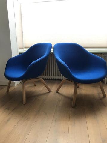 Set 2 Hay AAL 82 stoel fauteuil design modern blauw hout beschikbaar voor biedingen