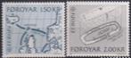 Foroyar Faeröer 1982 EUROPA Landkaarten, Ophalen of Verzenden, Postfris, Overige thema's