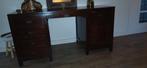 Mooie houten bureau met lades, Huis en Inrichting, Bureaus, Ophalen of Verzenden, Gebruikt, Bureau
