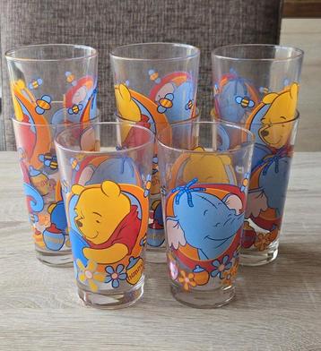 winnie the pooh  en lolly glazen 8 stuks beschikbaar voor biedingen