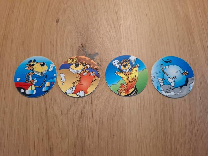 Stripflippo's met gladde rand (zonder inkepingen), Verzamelen, Flippo's, Losse flippo's, Chester Cheetos, Ophalen of Verzenden