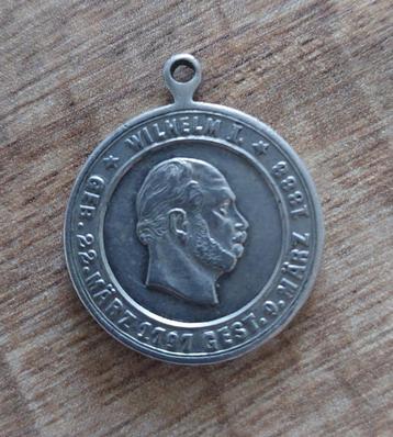 Herdenkingsmunt Duitsland Kaiser Wilhelm/Friedrich uit 1888. beschikbaar voor biedingen