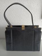 damestas van croco leer - blauw, Ophalen of Verzenden, Zo goed als nieuw, Blauw, Handtas