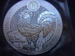 2017 Ruanda Rwanda - Lunar rooster - 1 oz silver, Postzegels en Munten, Munten | Afrika, Ophalen of Verzenden, Overige landen