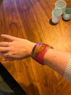 Roze armband Bijenkorf met print, Ophalen, Kunststof of Plastic, Zo goed als nieuw, Roze