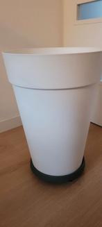 Elho Plantenpot Wit met Schotel - Groot Formaat, Tuin en Terras, Bloempotten, Ophalen, Kunststof, Gebruikt, 40 cm of meer