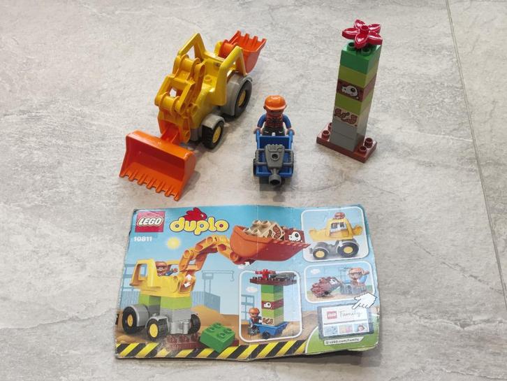 LEGO DUPLO Graaflaadmachine - 10811, Kinderen en Baby's, Speelgoed | Duplo en Lego, Gebruikt, Duplo, Complete set, Ophalen of Verzenden