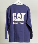 Origineel ongedragen vintage blauw CAT shirt uit de nineties, Ophalen of Verzenden, Zo goed als nieuw, Caterpillar, Maat 48/50 (M)