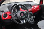 Fiat 500 1.2 Lounge - GROOT BEELD, AIRCO, LED, PANORAMADAK,, Voorwielaandrijving, Gebruikt, 4 cilinders, Leder en Stof