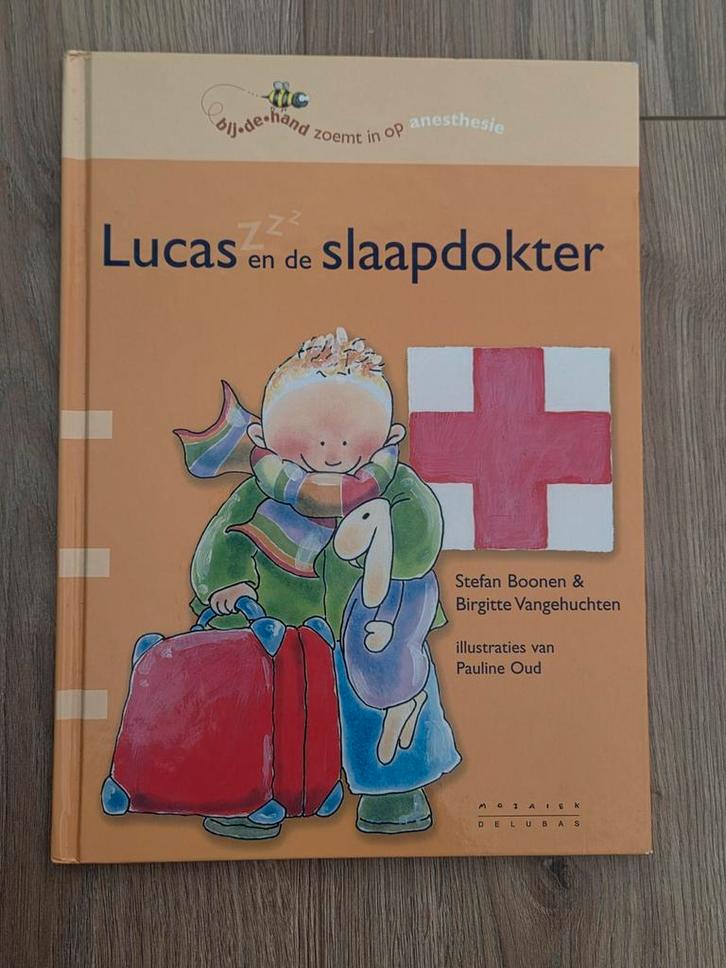 Lucas en de slaapdokter - Kinderboek, Boeken, Kinderboeken | Baby's en Peuters, Zo goed als nieuw, 3 tot 4 jaar, Uitklap-, Voel- of Ontdekboek