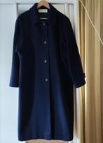 Donkerblauwe scheerwollen mantel Weinberg - valt als 44, Kleding | Dames, Weinberg Paris, Verzenden, Maat 42/44 (L), Blauw