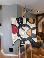 Schilderij olieverf cobra groep met certificaat, Antiek en Kunst, Kunst | Schilderijen | Abstract, Ophalen of Verzenden