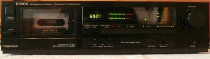 DENON DR-M-10HX Stereo Cassette Tape Deck  Black versie, Audio, Tv en Foto, Cassettedecks, Enkel, Denon, Tape counter, Ophalen of Verzenden