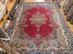 Vintage handgeknoopt perzisch tapijt kirman 410x300, 200 cm of meer, 200 cm of meer, Gebruikt, Rechthoekig