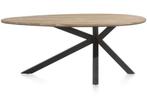 Nieuwe Tafel Ovaal/Elips/Ei vorm, Eiken, Colombo Xooon, Ophalen, Eikenhout, 100 tot 150 cm, Vijf personen of meer