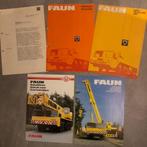 5x folder FAUN kraanonderwagens / hydrauliekkranen, Ophalen of Verzenden, Gelezen