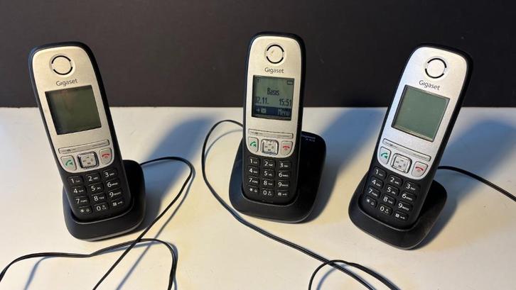 Siemens Gigaset A415 - trio, Telecommunicatie, Vaste telefoons | Handsets en Draadloos, Gebruikt, 3 handsets, Verzenden