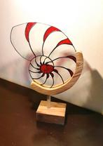 Glas in Lood Schelp - Tiffany Techniek, Ophalen of Verzenden