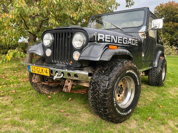Jeep CJ 4.2 Laredo 4WD 1985 Zwart, Auto's, Jeep, Particulier, CJ, Benzine, SUV of Terreinwagen, Zwart, Leder, Vierwielaandrijving