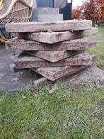 6 Stevige Betontegels 50x50x5cm, Tuin en Terras, Tegels en Klinkers, Ophalen, Gebruikt, Minder dan 5 m², Beton