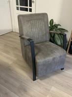 Comfortabele fauteuil in microleder stof - groen, Huis en Inrichting, Minder dan 75 cm, Zo goed als nieuw, Modern, 50 tot 75 cm