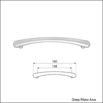 4 Meubelgrepen Rilano Anox 160mm (128mm)