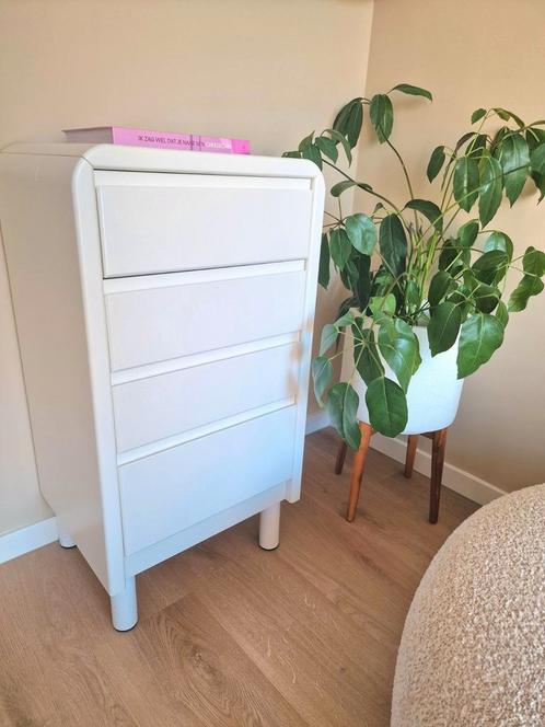 Wit ladenkastje, Huis en Inrichting, Kasten | Ladekasten, Zo goed als nieuw, Minder dan 100 cm, 50 tot 100 cm, 25 tot 50 cm, 3 of 4 laden