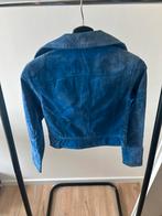 Goosecraft Suède Jas - Verkleuringen, Maat 38/40 (M), Blauw, Ophalen of Verzenden, Jasje
