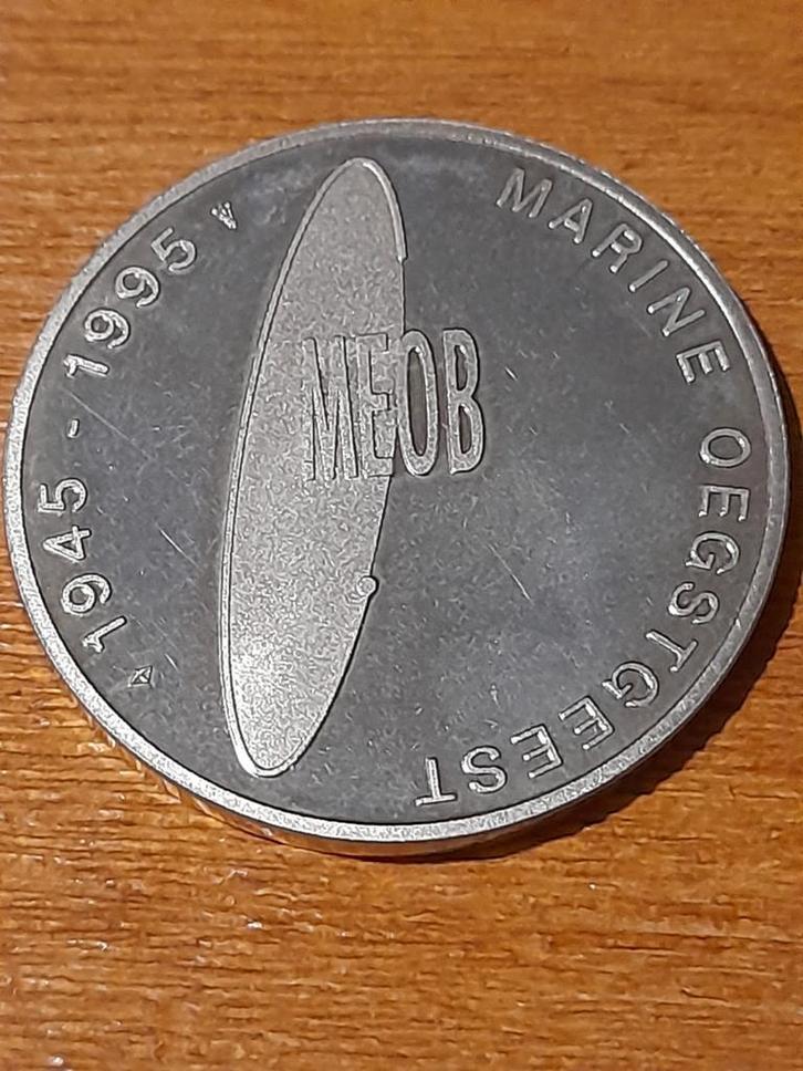 Penning Defensie Marine Oegstgeest MEOB 50 Jaar, Postzegels en Munten, Munten | Europa | Niet-Euromunten, Ophalen of Verzenden