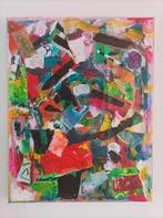 Kleurrijk Collage Kunstwerk, Ophalen of Verzenden
