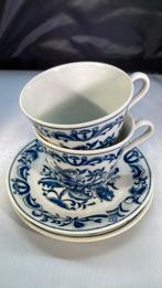 2 kop en schotel Imperial blue, Antiek en Kunst, Antiek | Servies los, Ophalen of Verzenden