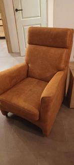 Cognac kleur zitstoel., Huis en Inrichting, Fauteuils, Ophalen, Zo goed als nieuw, Minder dan 50 cm