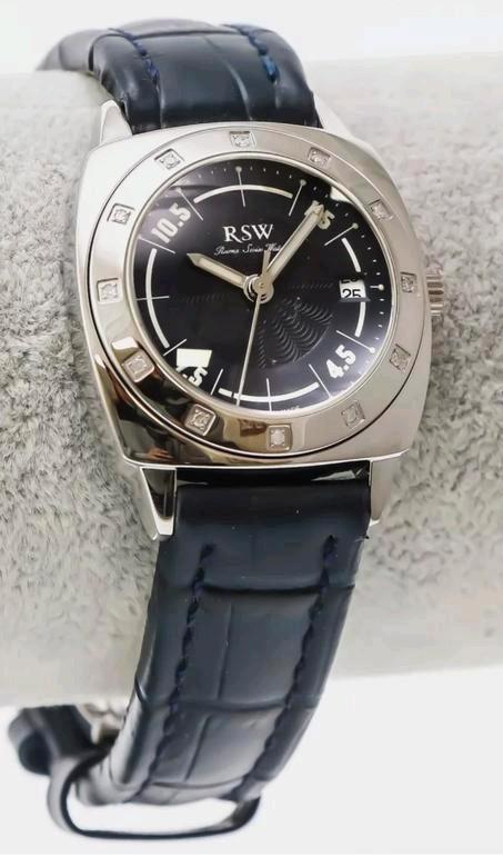 RSW SL-6500-D-9 Diamond watch 12 witte SI-diamanten, Sieraden, Tassen en Uiterlijk, Horloges | Dames, Zo goed als nieuw, Overige merken