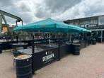 Horeca parasols 5,50x5,50 . Inc kachels stormbestendig, Ophalen, Meer dan 4 meter