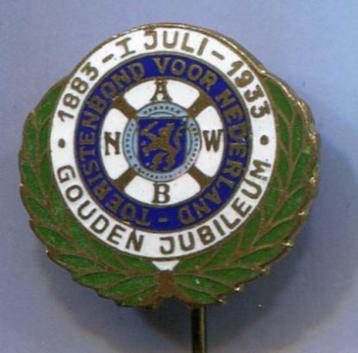 ANWB 1883 1 Juli 1933 gouden jubileum email speldje ( U_157) beschikbaar voor biedingen