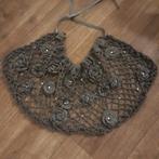 grijs gehaakte stola, Ophalen of Verzenden, Zo goed als nieuw, Maat 46/48 (XL) of groter, Sjaal