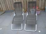 Ligstoelen / tuinstoelen / inklapbaar / zitten zalig!, Ophalen, Zo goed als nieuw, Inklapbaar