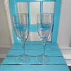 Champagne Blondel glazen set van 2 stuks, Ophalen, Glas of Glazen, Overige stijlen, Glas