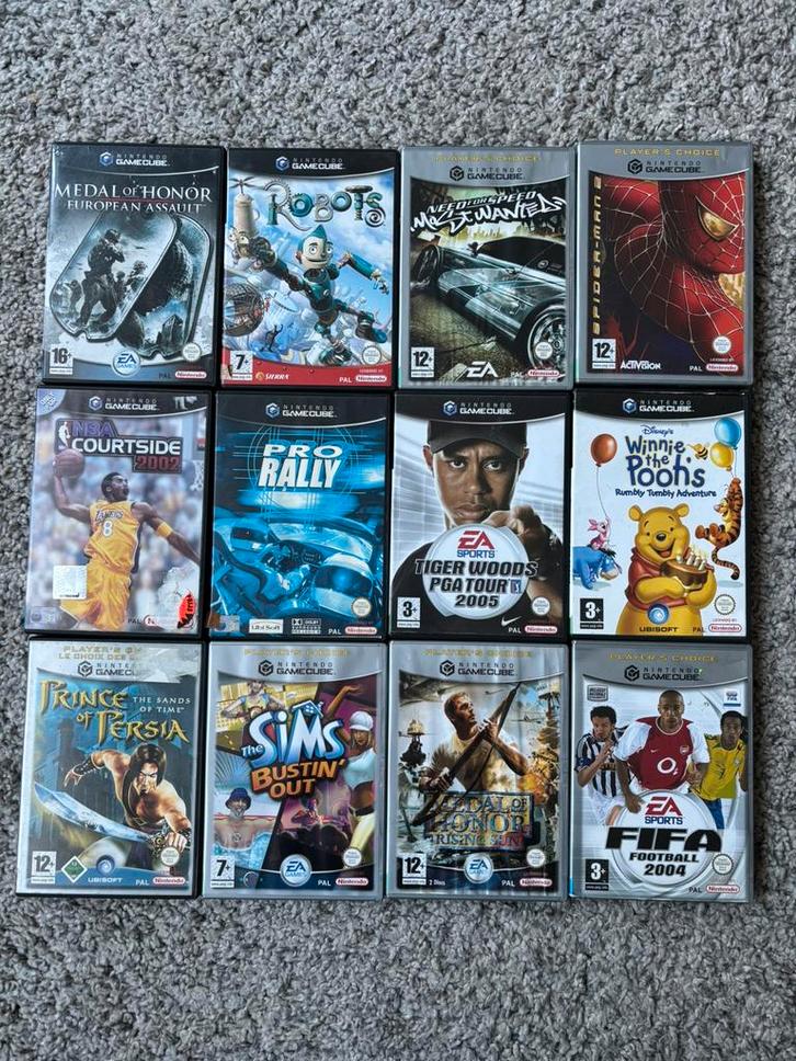 Lot van 12 leuke games (Gamecube), Spelcomputers en Games, Games | Nintendo GameCube, Gebruikt, Ophalen of Verzenden