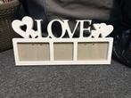 Fotolijst 'Love' - 3 Foto's, Ophalen, Zo goed als nieuw