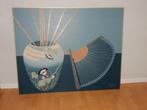 mooie olieverfschilderij, Ophalen, Zo goed als nieuw, Schilderij, 100 tot 125 cm