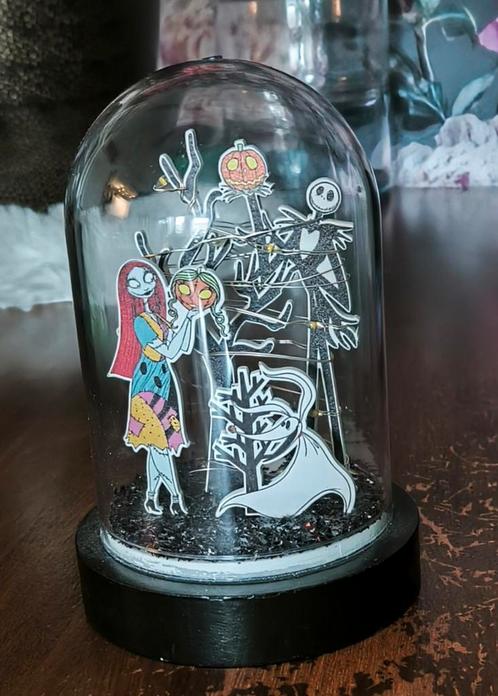 Nightmare Before Christmas - Snowglobe - Gothic - Skeleton, Huis en Inrichting, Lampen | Overige, Zo goed als nieuw, Ophalen of Verzenden